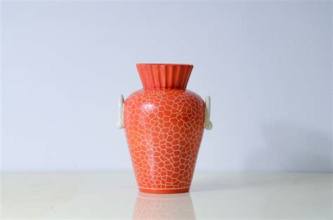 Ceramiche Rometti Vaso Con Eleganti Maniglie Manifattura Umbertide Ca