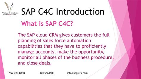 Ppt Sap C4c Technical Online Training Powerpoint Presentation Free