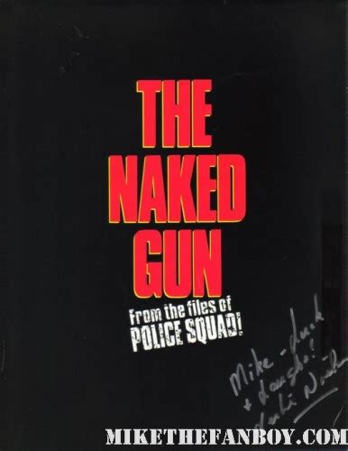 Leslie Nielsen Naked Gun Hand Signed Autograph Movie Premiere Program Mike The Fanboy