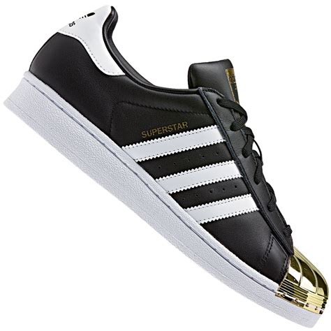 Adidas Originals Superstar Metal Toe W Damen Sneaker Black Gold Fun