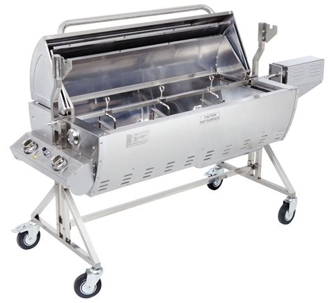 Last One Display Model Gasmate Lpg Gas Spit Rotisserie With Full Hood And 2 Ebay