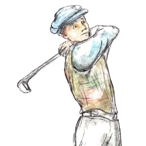 Golf Print Vintage Golf Wall Art Golfer Watercolor Sports Etsy