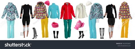 Collection Stylish Winter Sports Clothes On Stock Photo 1662953665 | Shutterstock