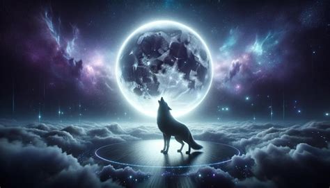 Premium Photo | A wolf howling in the moonlight