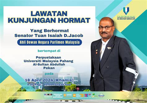 KUNJUNGAN HORMAT YB SENATOR ISAIAH D JACOB AHLI DEWAN NEGARA KE