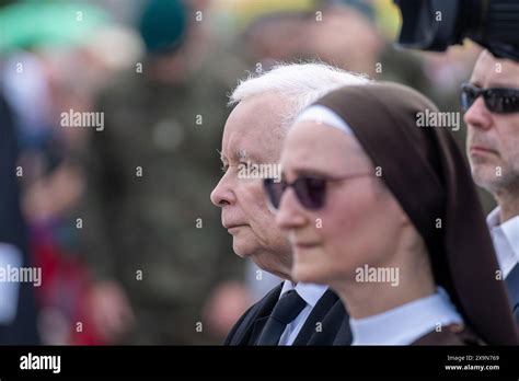 Mp Pis Former Deputy Prime Minister Jaros Aw Kaczynski Seen During The