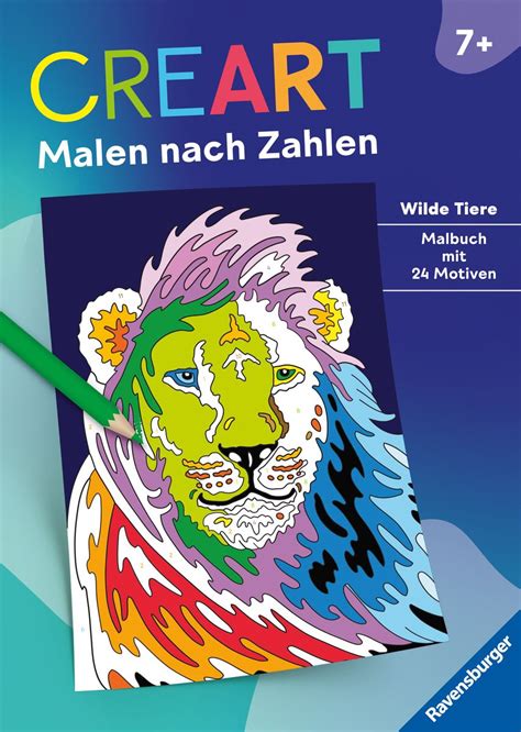 Ravensburger Creart Malen Nach Zahlen Ab Wilde Tiere Malbuch