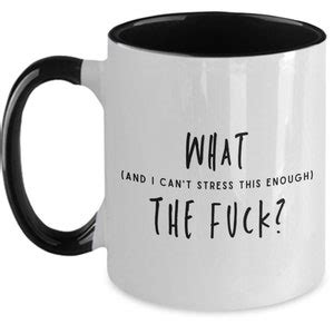 What And I Can T Stress This Enough The Fuck Funny Sarcastic Mug Snarky Gifts Swear Mug Etsy