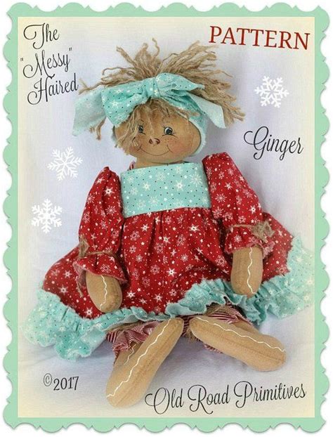 Primitive Gingerbread Raggedy Pattern The Messy Etsy Primitive