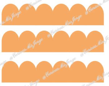 Scalloped Bulletin Board Borders By CuriousMissJorge TPT