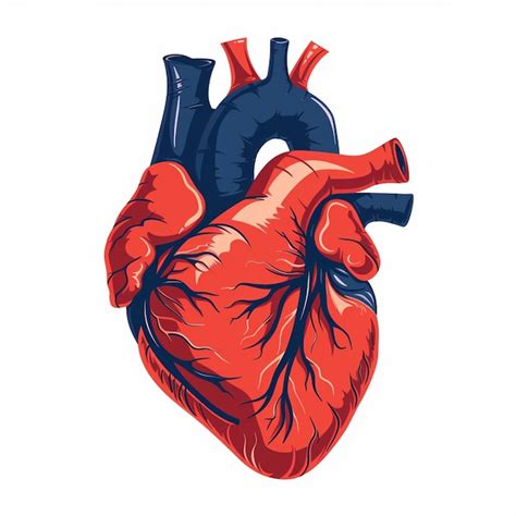 A Realistic heart vector outline | Premium AI-generated image