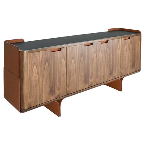 Cais Sideboard Ziricote Wood Veneer Leather Details For Sale At 1stdibs