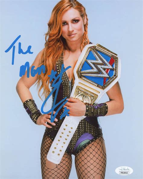 Becky Lynch Signed WWE 8x10 Photo Inscribed The Man JSA COA