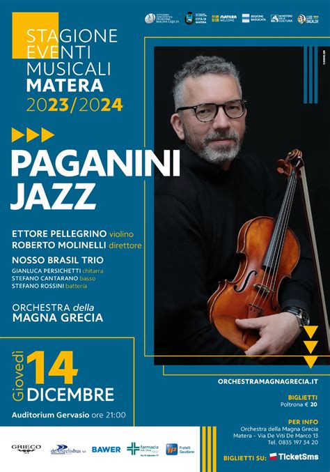 PAGANINI IN JAZZ Auditorium Gervasio Matera Orchestra Magna Grecia