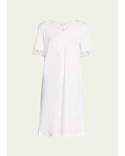 White Hanro Nightwear And Sleepwear For Women Lyst