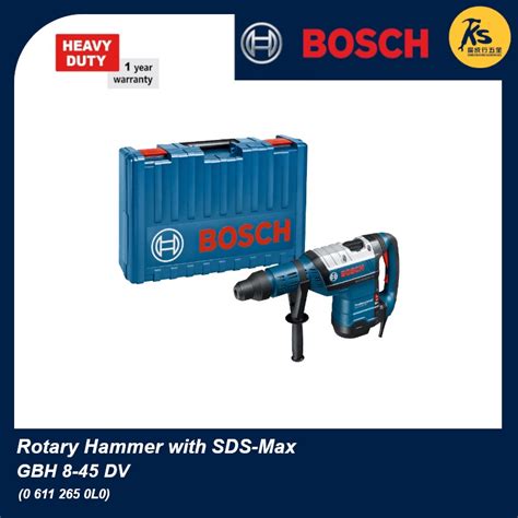 Bosch Rotary Hammer With Sds Max Gbh 8 45 Dv Professional 0 611 265