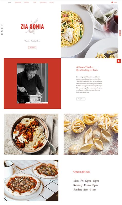 Free Restaurant Websites Templates