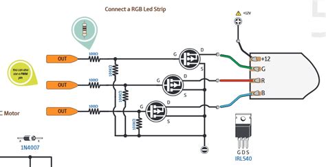 Gate And Pull Down Resistor Values For Mosfet And Arduino Off