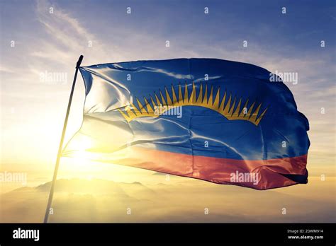 Murmansk oblast flag hi-res stock photography and images - Alamy