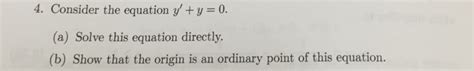 Solved Consider The Equation Y Y Solve This Chegg