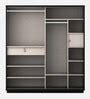 Buy Kosmo Universal Sliding Door Wardrobe In Natural Wenge Melamine