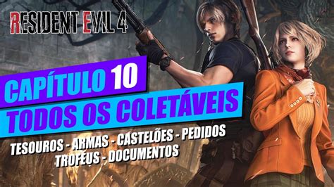 RESIDENT EVIL 4 REMAKE CAPÍTULO 10 TODOS OS COLETÁVEIS TESOUROS