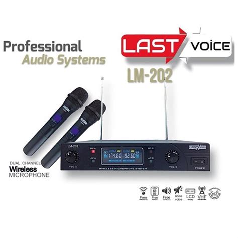 Lastvoice Lm 202EE Çiftli EL Tipi Telsiz Kablosuz Mikrofon