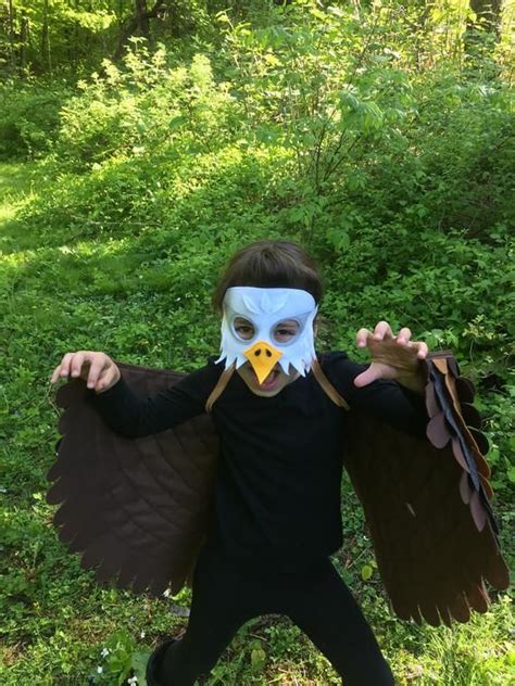 Bald Eagle Costume Set // Eagle Gift // Wings and Mask // | Etsy Eagle ...