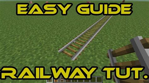 Minecraft How To Make A Hidden Redstone Railway Youtube