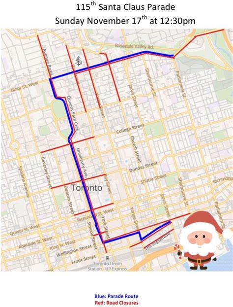 Santa Claus Parade: Route and Road Closures : r/toronto