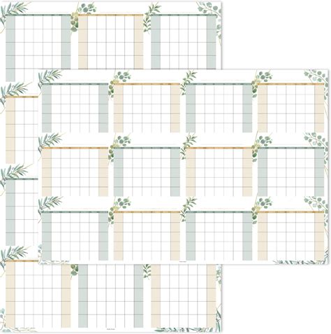 Amazon Greenery 12 Month Dry Erase Calendar For Wall Large