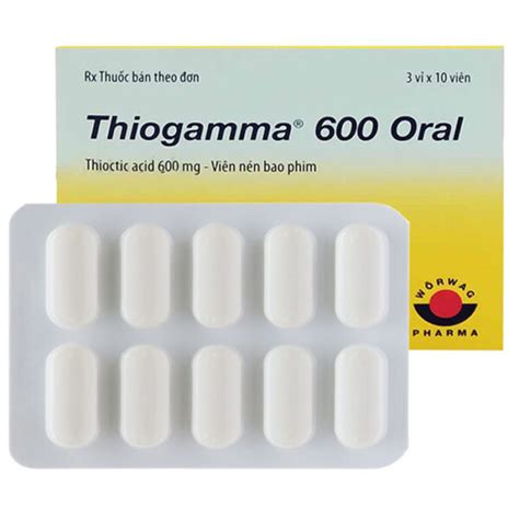 Thiogamma 600mg điều trị các rối loạn cảm giác do viêm đa dây thần kinh