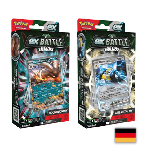 Beide Ex Kampf Decks Melmetal Hundemon Decks Deutsch Pokemon