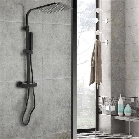 Syst Me De Douche Avec Thermostat Oukaning Flexible De Douche