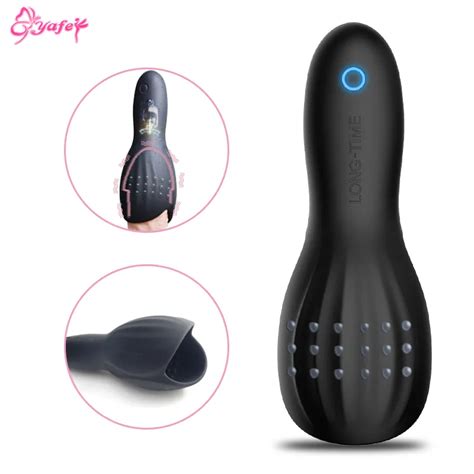 Male Masturbator 10 Speed Vibration Masturbation Cup Glans Vibrating Massager Erotic Sex Toys