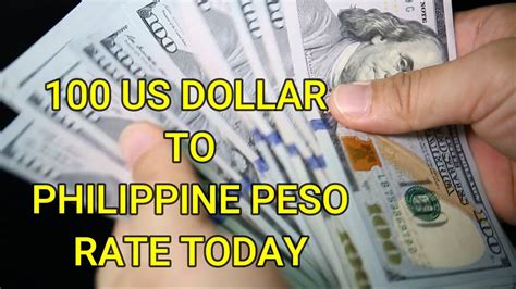 100 Dollars To Philippine Peso 100 Dollar Convert To Philippine Peso