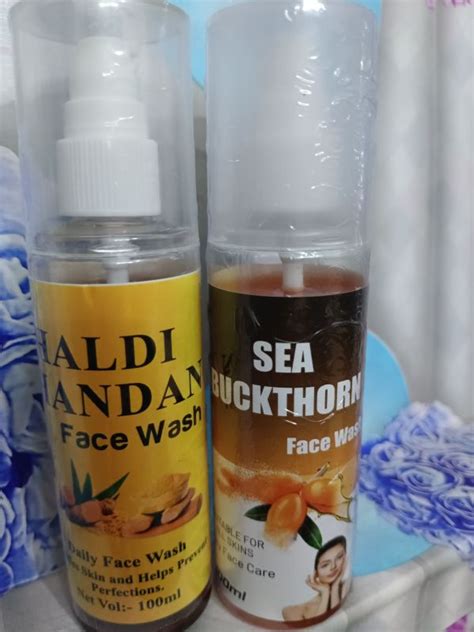 Yellow Haldi Chandan Face Wash Packaging Type Plastic Bottle At Rs