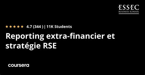 Reporting extra financier et stratégie RSE Coursya