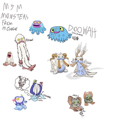 MSM Monsters from memory by Doumierstar on Newgrounds