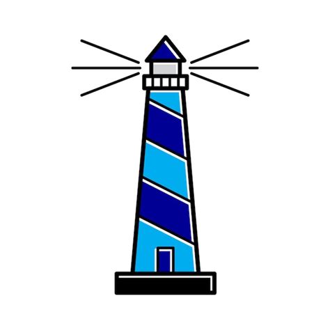 Premium Vector Lighthouse Icon Vector Logo Template Tower Icon