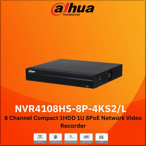 Dahua Nvr Hs P Ks L Channel Compact Hdd U Poe Network Video