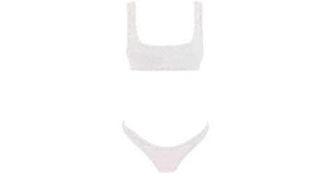 Reina Olga Ginny Bikini Set In White Lyst