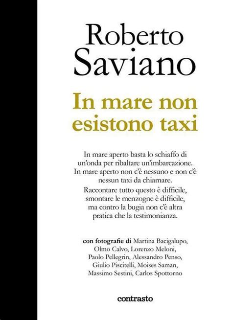 In Mare Non Esistono Taxi Ebook Roberto Saviano 9788869658419