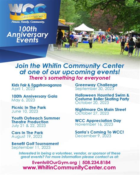 Events Whitin Community Center