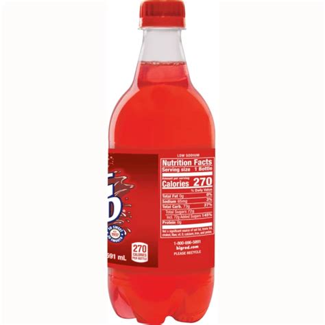 Big Red Soda The Unmistakable Red Cream Soda Flavor