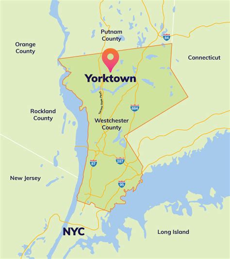 Yorktown New York Map - Cristy Claudetta