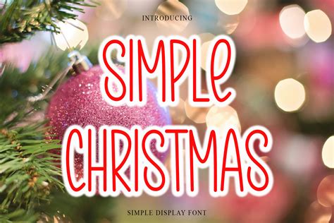 Simple Christmas Font By PiPi Creative Creative Fabrica