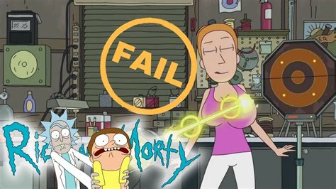 Rick And Morty Summers Boobs Epic Fail Youtube