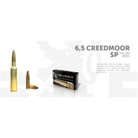 Sellier Bellot 6 5 Creedmoor 140 Grain Soft Point Ammunition SB65C