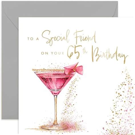 Old English Co Special 65th Birthday Card For Female Friend Best Friend 65th